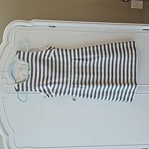 J. Crew Blue and White Striped Dress, size 4